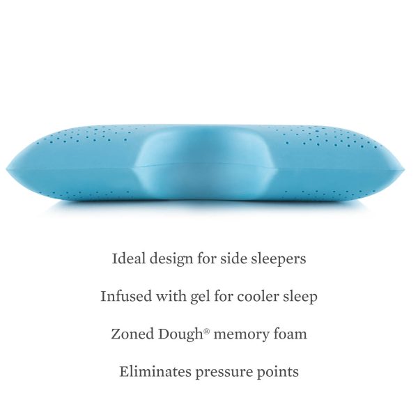 Shoulder Zoned Gel Dough Pillow - Side View
