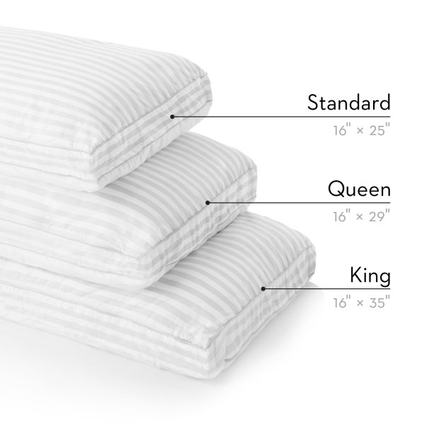 comparison of standard, Queen and King sizes