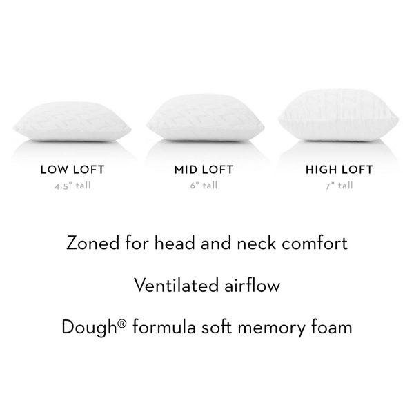 Low, Mid and High Loft - zoned for head and neck comfort - ventilated airflow