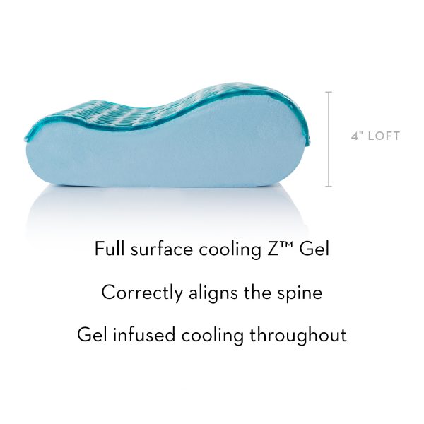 4" loft - full surface cooling Z Gel - correctly aligns the spine