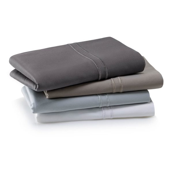 Malouf Woven ™ Supima® Premium Cotton Sheets - folded and stacked