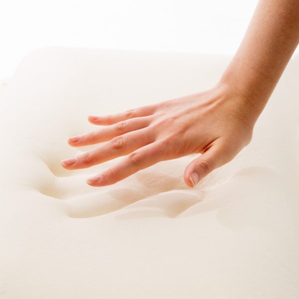 hand imprint in memory foam