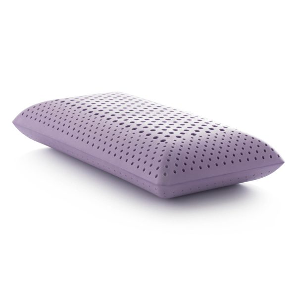 Malouf Zoned ActiveDough® Pillow + Lavender - side view