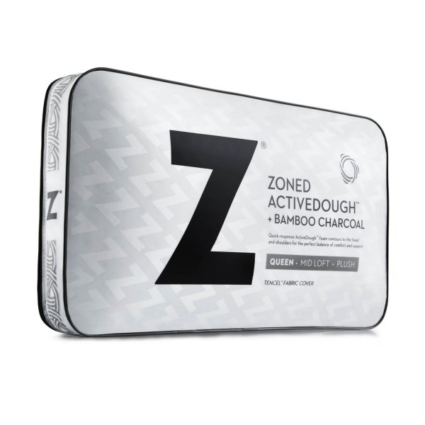 Malouf Zoned ActiveDough® Pillow + Bamboo Charcoal - packaging