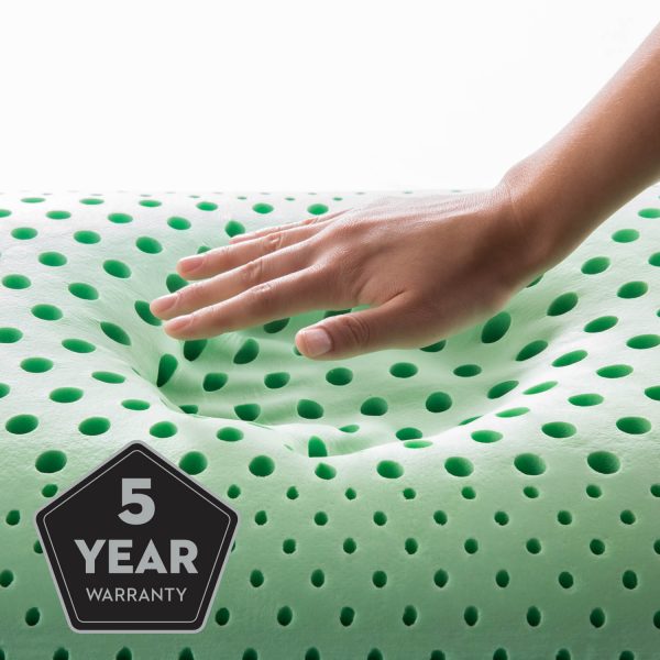 5 year warranty - hand squishing memory foam