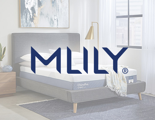 Mlily Mattress Logo and ChiroPro collection mattress